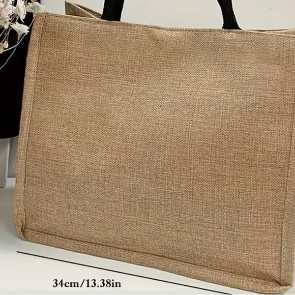 Paris “City of Light” Beige Tote Bag - Picture 4 of 5